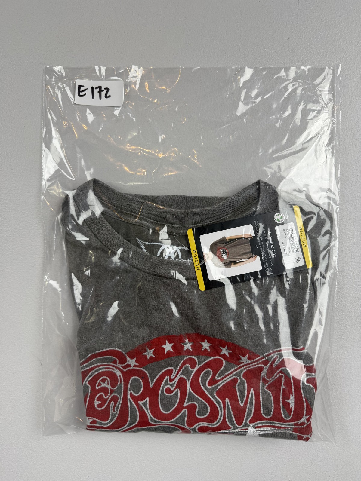 Aerosmith Shirt Mens Medium Gray Airplane Graphic Tee Rock Band Tagless Top gallery