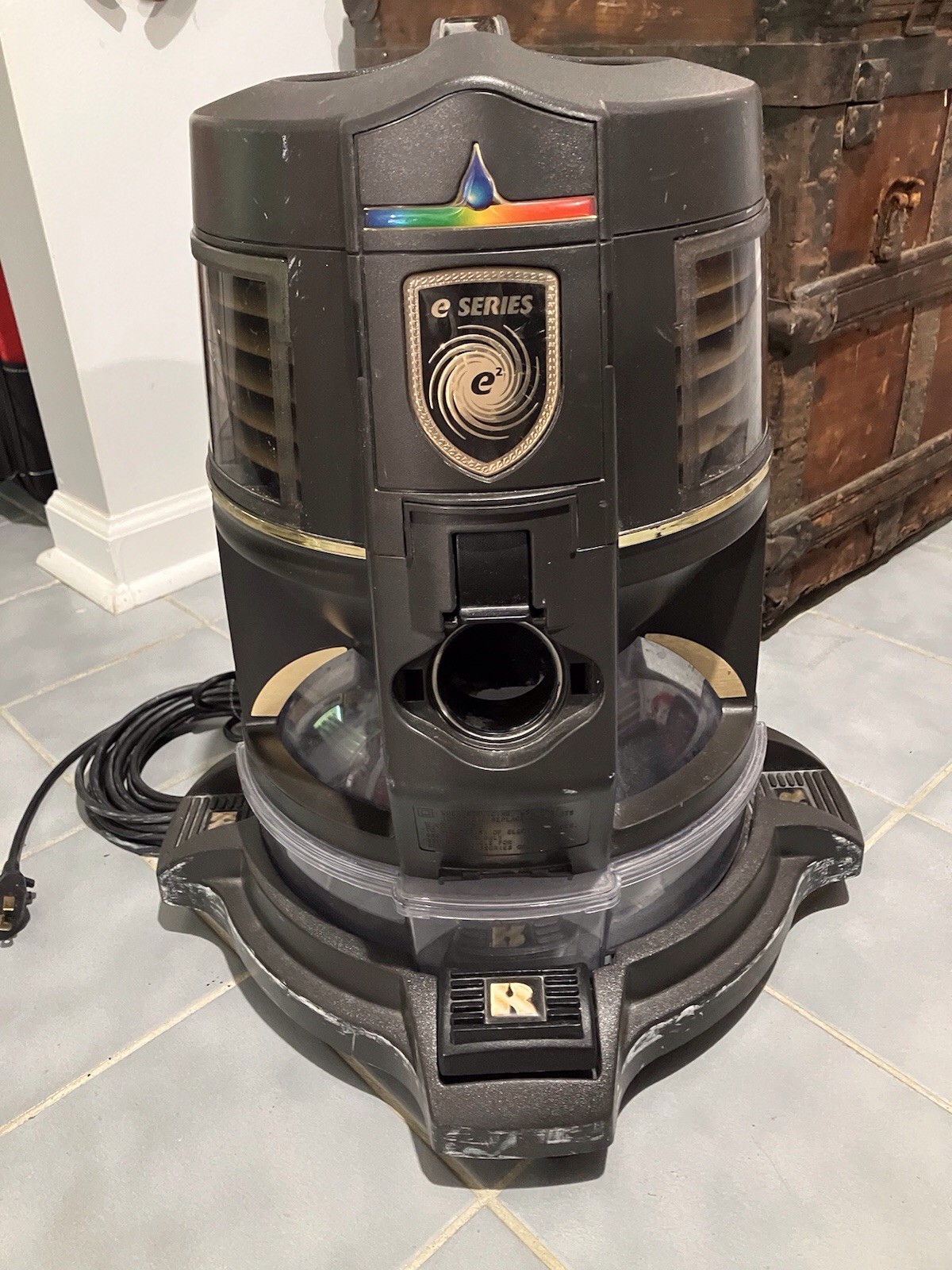 Rainbow E Series Model E-2 Type Canister Vacuum Cleaner With Wheeled Base