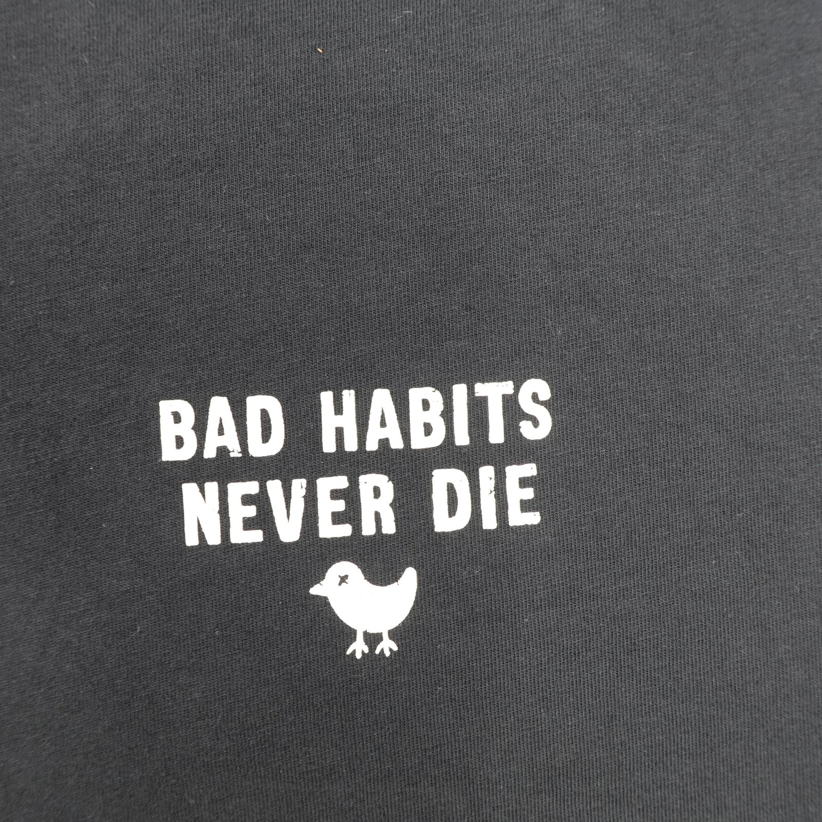 Bad Birdie Shirt Mens XL Black Bad Habits Never Die Graphic Golf Skeletons Tee gallery