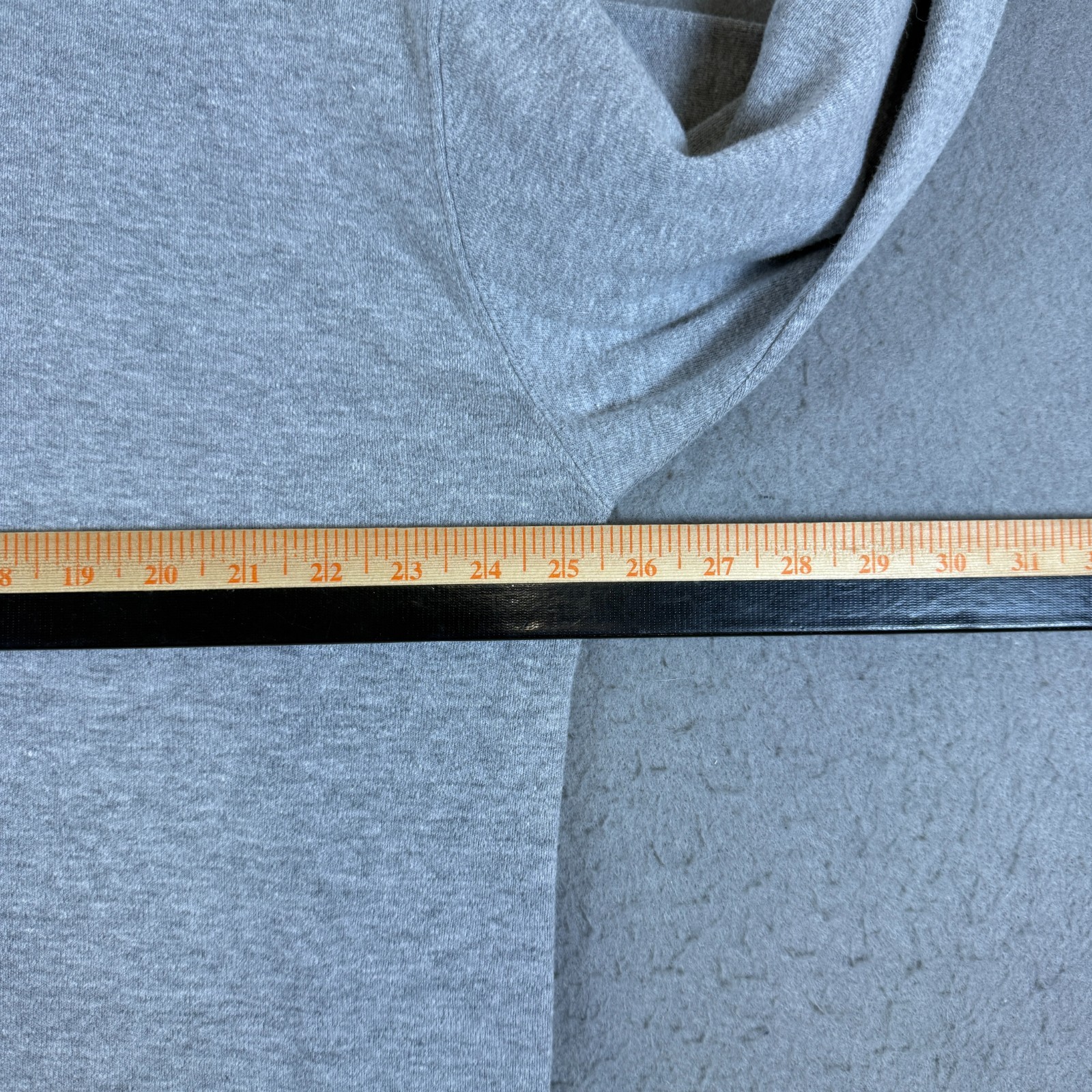 VTG 90s Starter Mens Mock Neck Long Sleeve Shirt Sz L Gray Blank Streetwear Y2K gallery