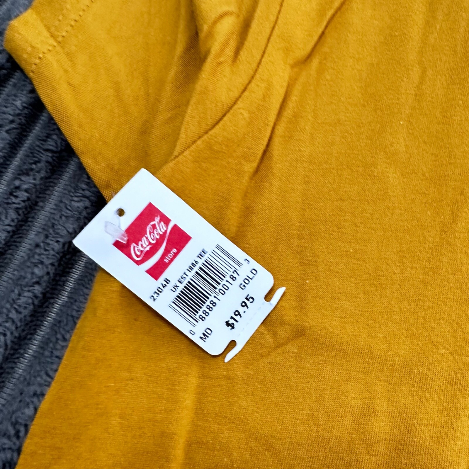 Coca Cola T-Shirt Adults Gold Promo Classic Coke Shirt Sleeve Short Sleeve gallery