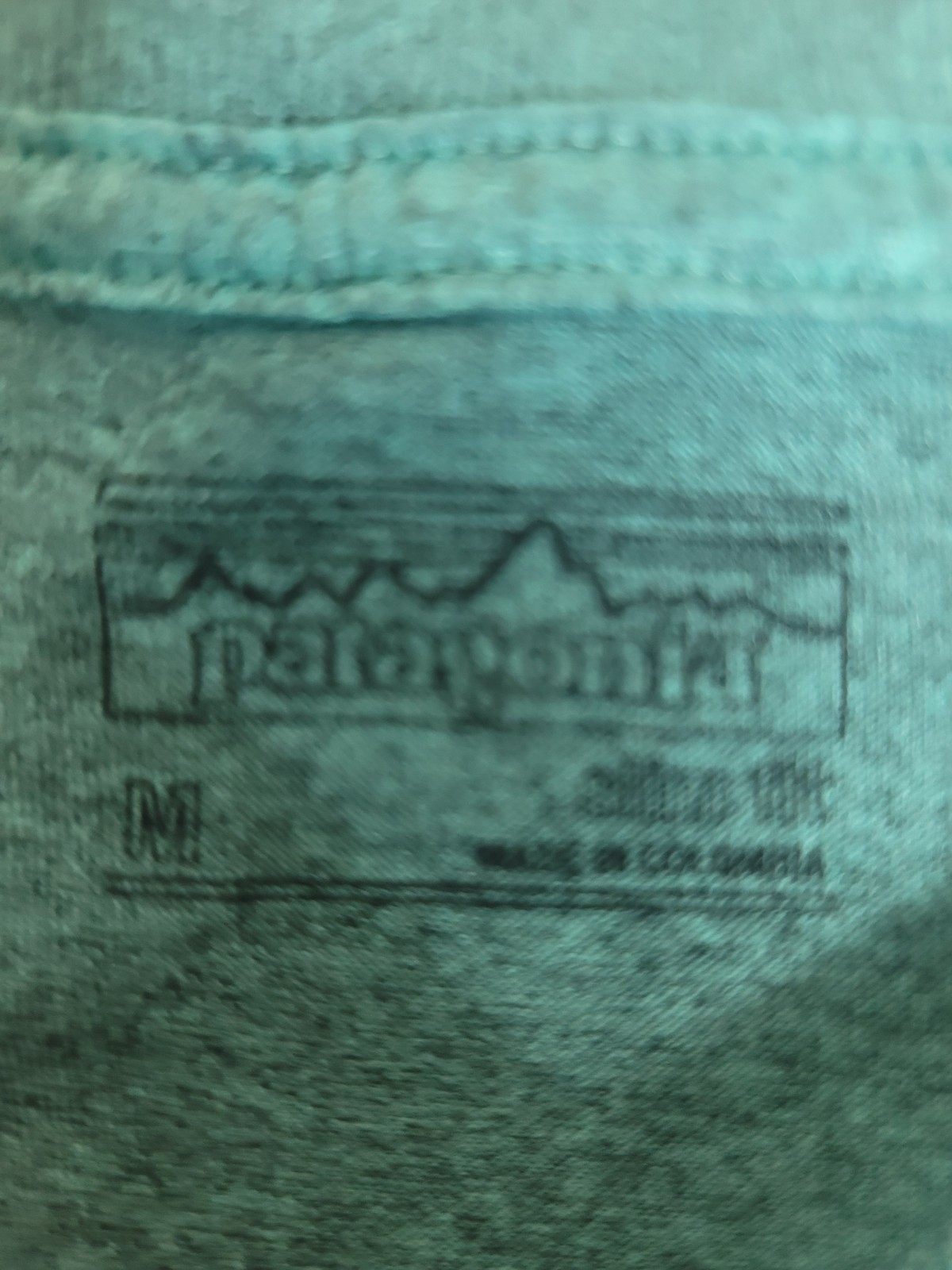 Patagonia P6 Logo Pocket T Shirt Mens M Teal Responsibili Tee Recycled gallery