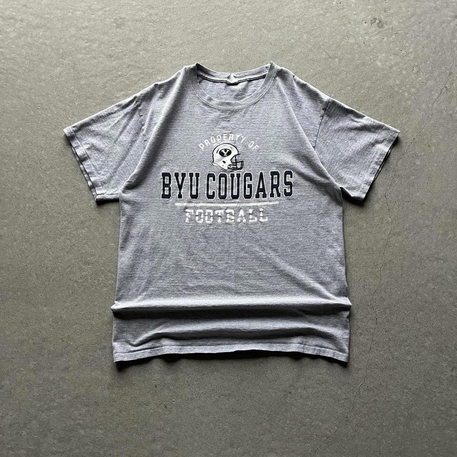 Vintage Y2K BYU Cougars Football T-Shirt