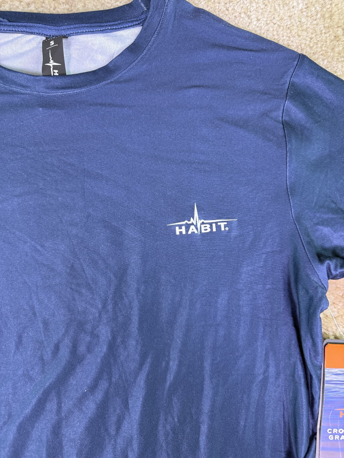 Habit Crooked Elm Graphic Tee Sun Fishing Shirt Men S BLUE Long Sleeve NWT E938 gallery