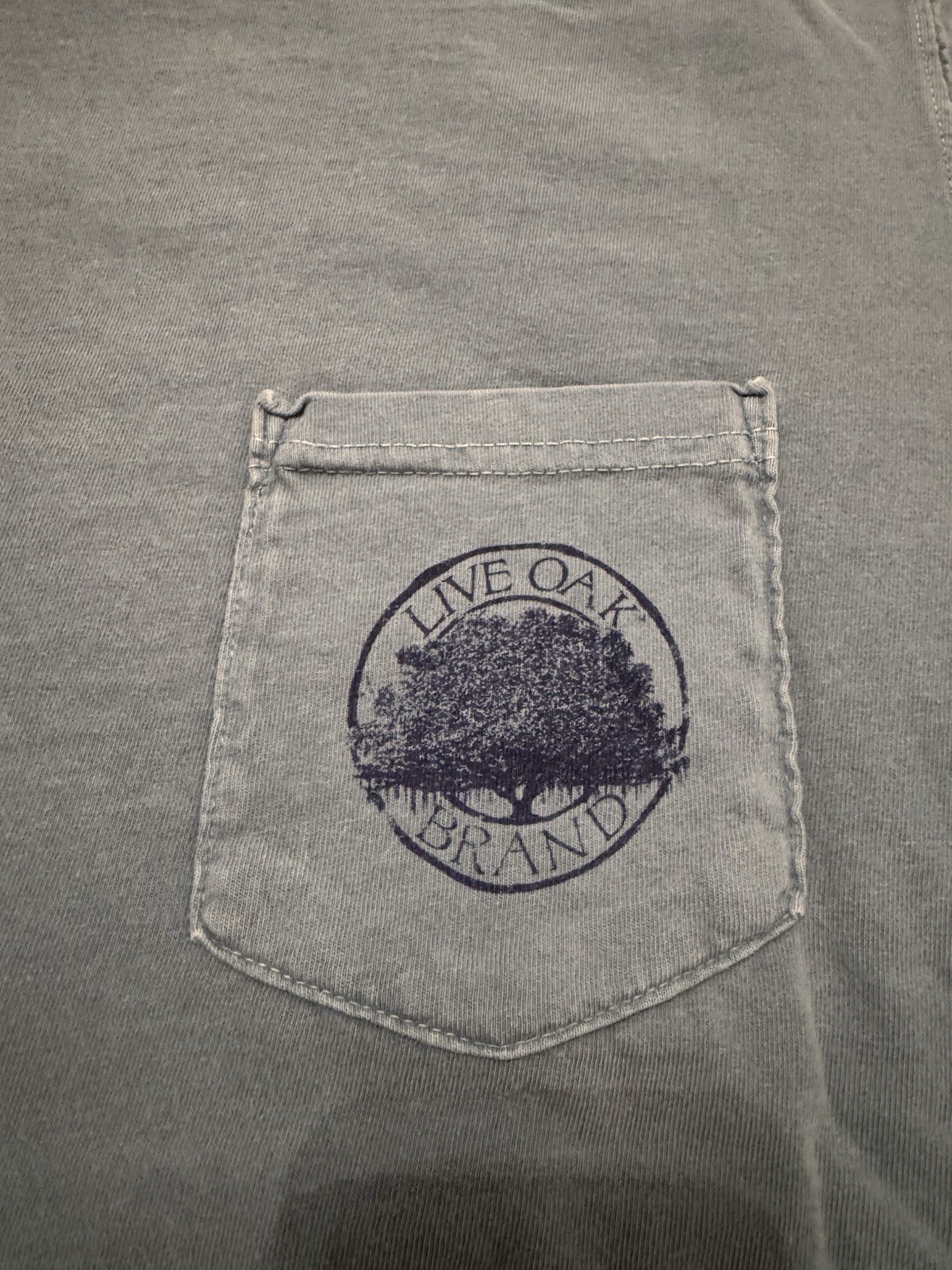 Live Oak Brand Comfort Colors American Flag T-Shirt Size Small Blue Excellent gallery
