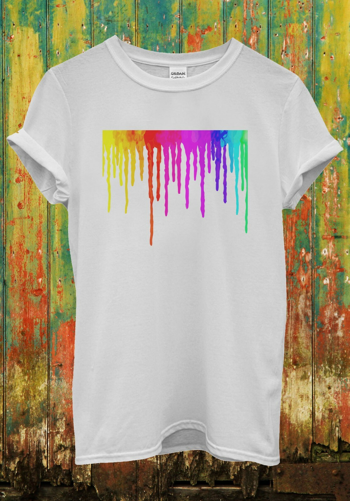 NHS Thank You Dripping Rainbow T Shirt Stay Safe Men Women Unisex Tee Top 2536