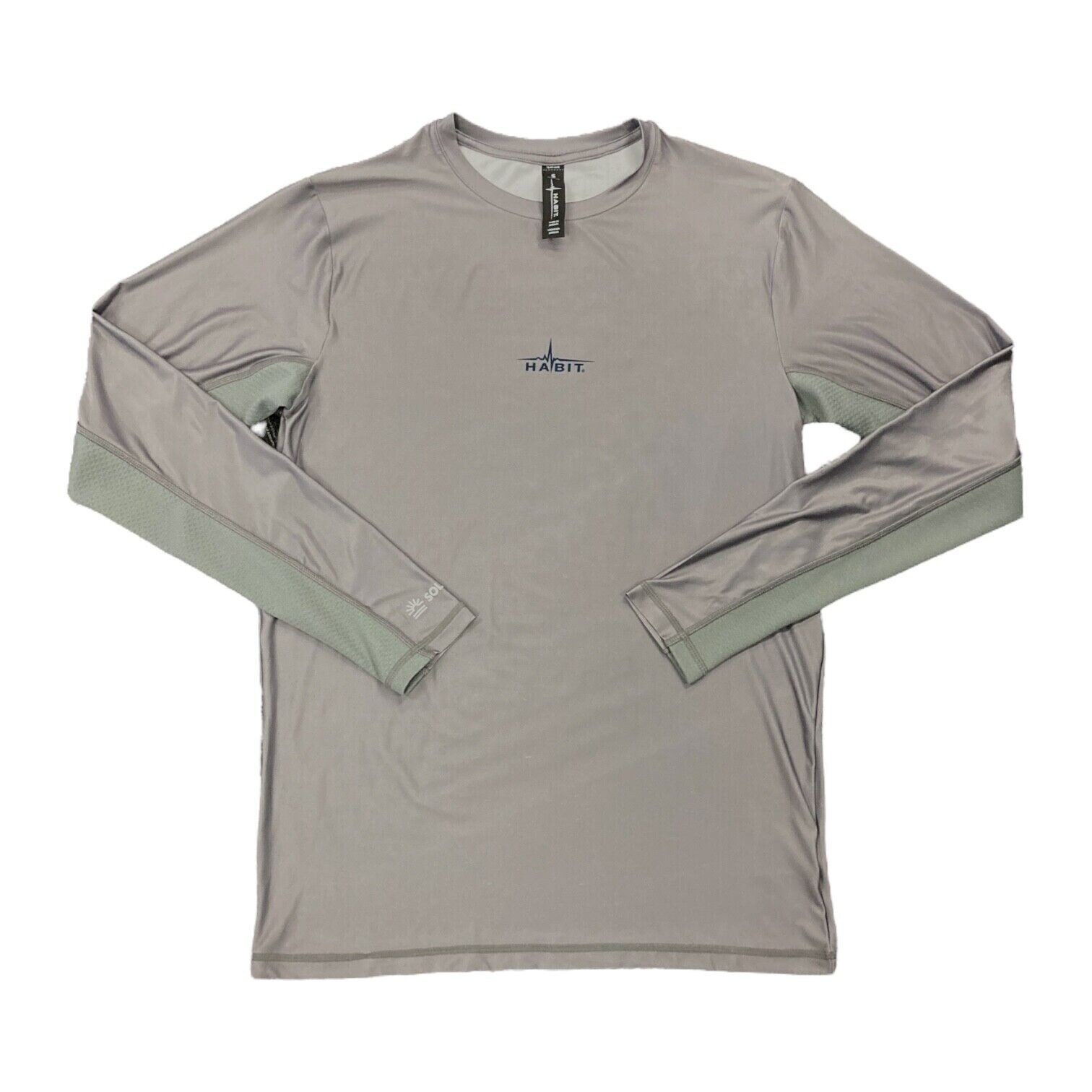 Habit Men's Mathew Falls Long Sleeve Quick Dry Performance Tees Size M gallery