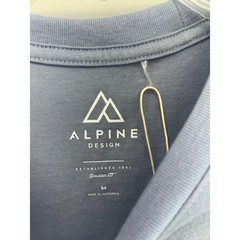 Alpine Design Men’s Graphic Tee Smokey Slate NWT Large Mountains Lake