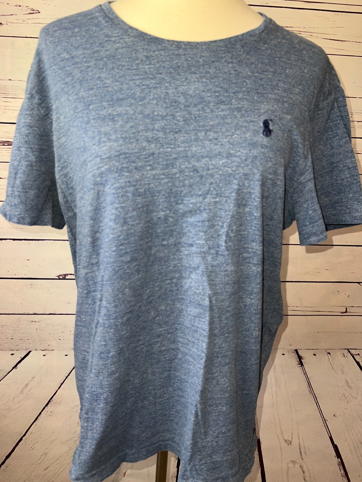 Polo Ralph Lauren shirt Large Mens T-Shirt Short Sleeve Tee Custom Fit Blue gallery