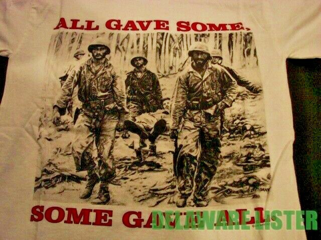US Military All Gave Some ~ Some Gave ALL White T-shirt Many size Available New gallery