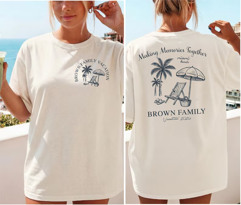 Custom Summer Family Vacation 2026 Shirt