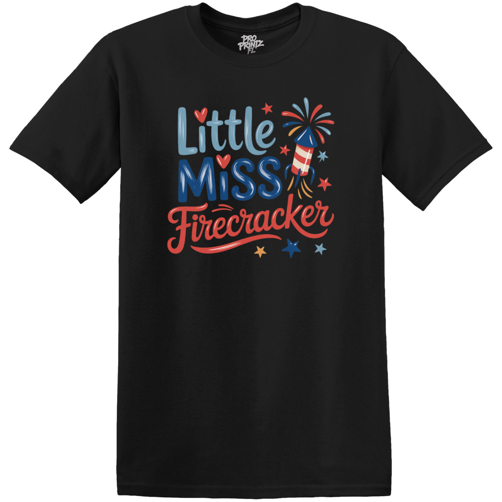 Fourth Of July T-Shirt - "Little Miss Firecracker" - Adult/Kid Sizes gallery