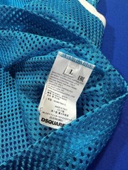 DSQUARED2 men’s summer blue back&front racer mesh muscle tank top SZ L