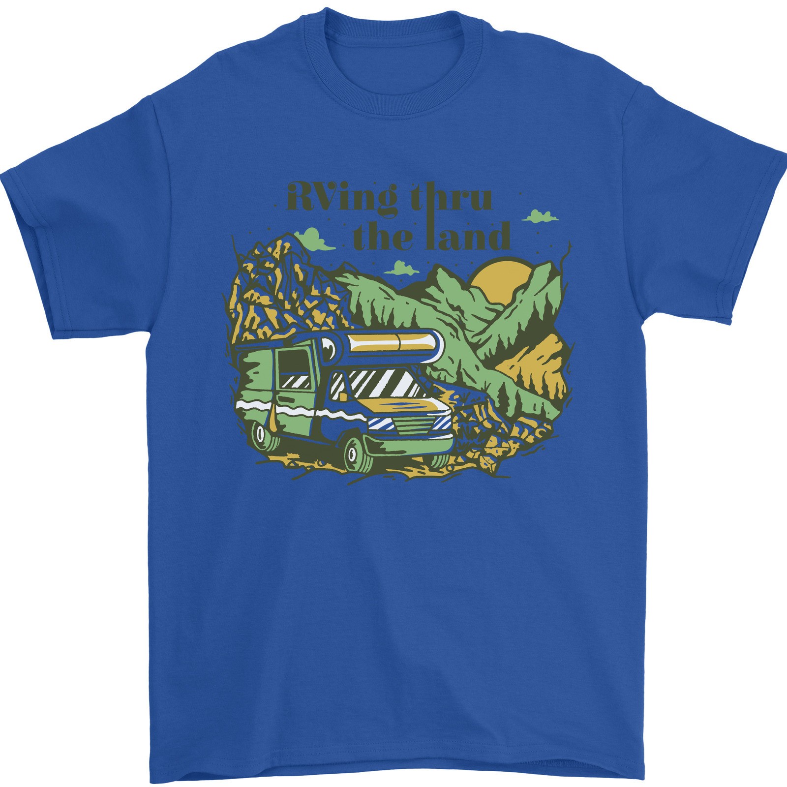RVing Thru the Land RV Motorhome Camping Mens T-Shirt 100% Cotton gallery
