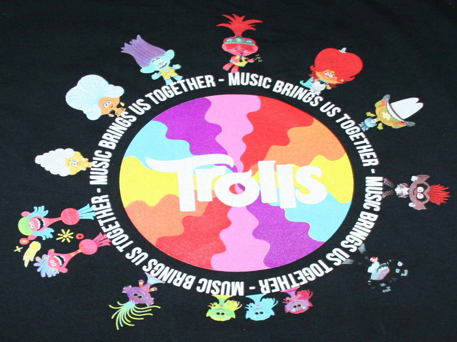 Trolls "Music Brings Us Together" Men's T-Shirt - NWT gallery