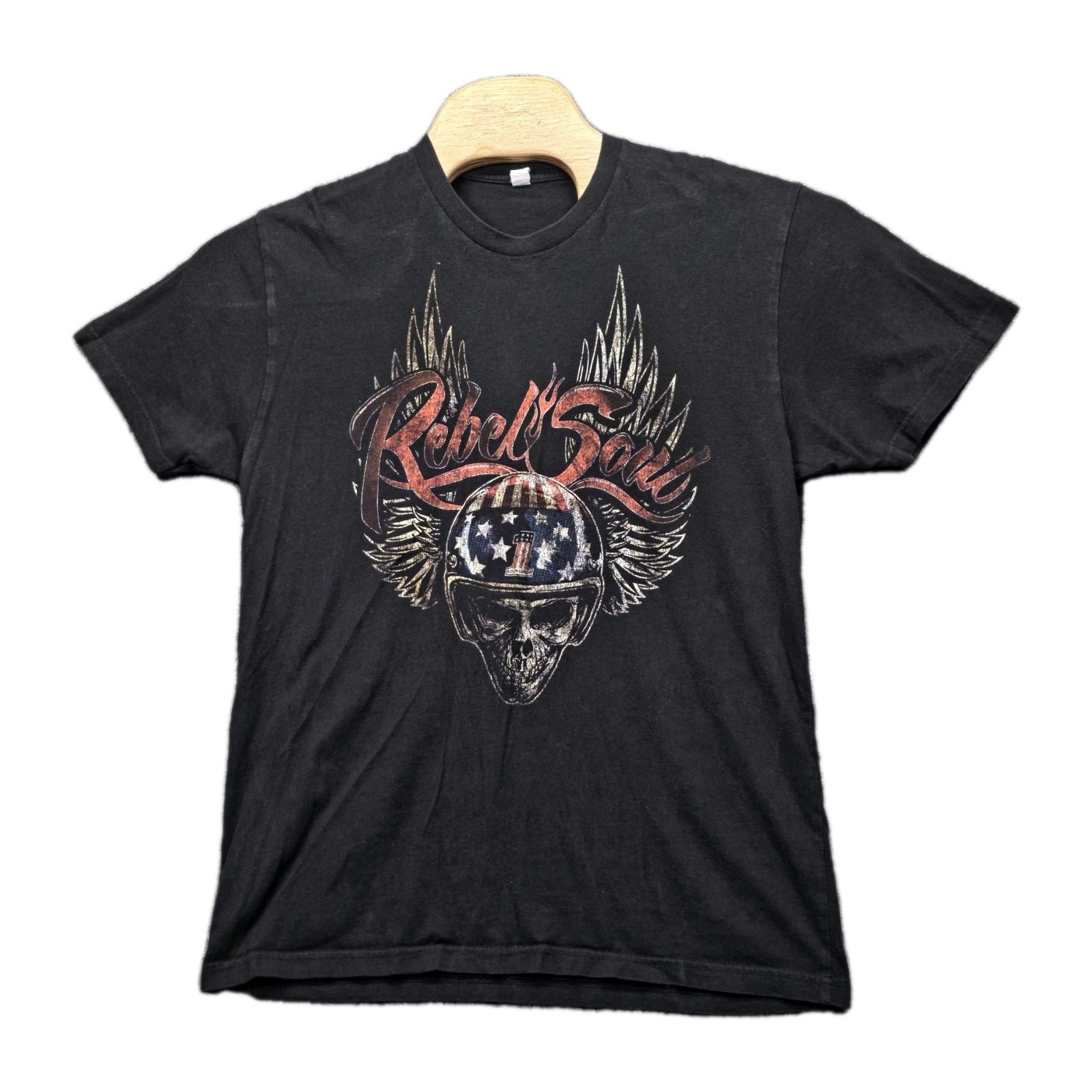 Kid Rock Rebel Soul Tour 2013 T-Shirt Large Harley Davidson 110th Skull Wings
