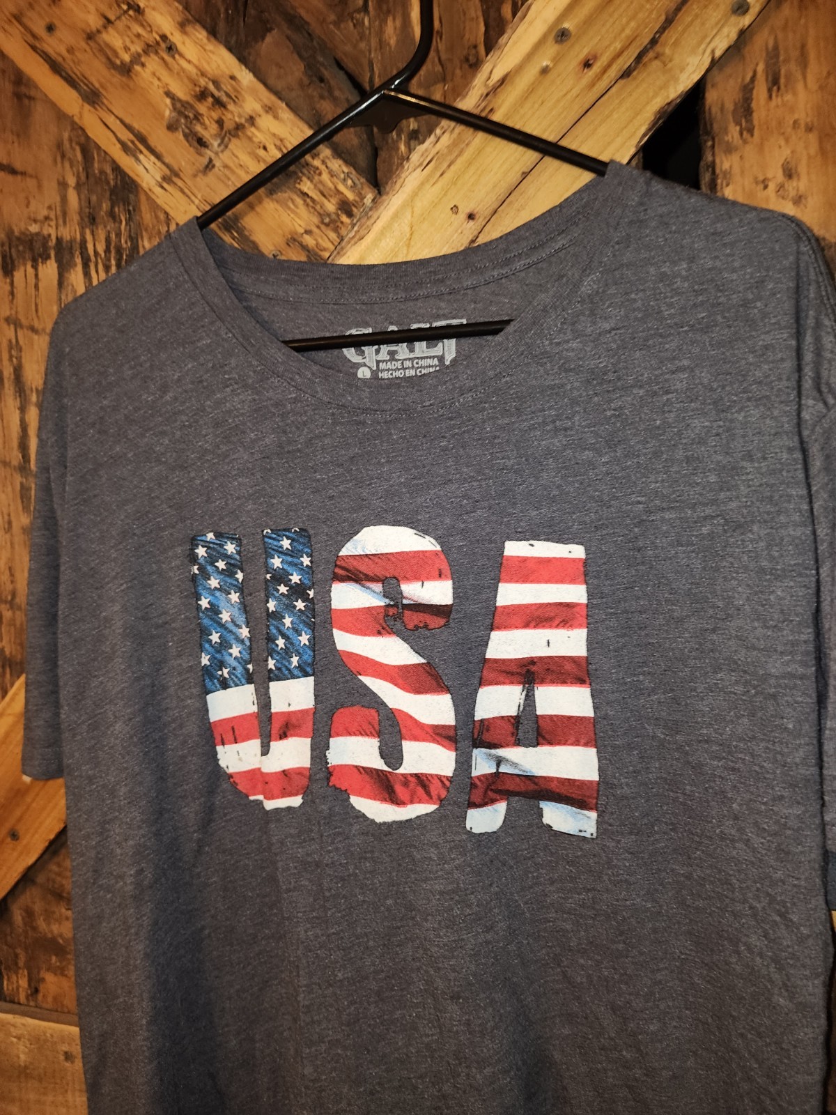 Galt T Shirt Men’s Large Gray USA Center Logo Graphic Print gallery