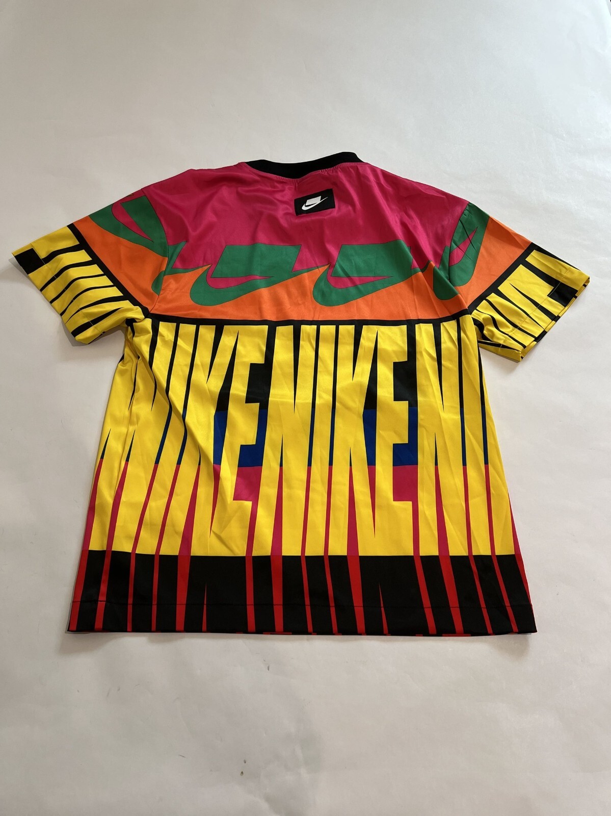 Nike Sportswear Allover Printed T-Shirt in Multi Pink Yellow gallery