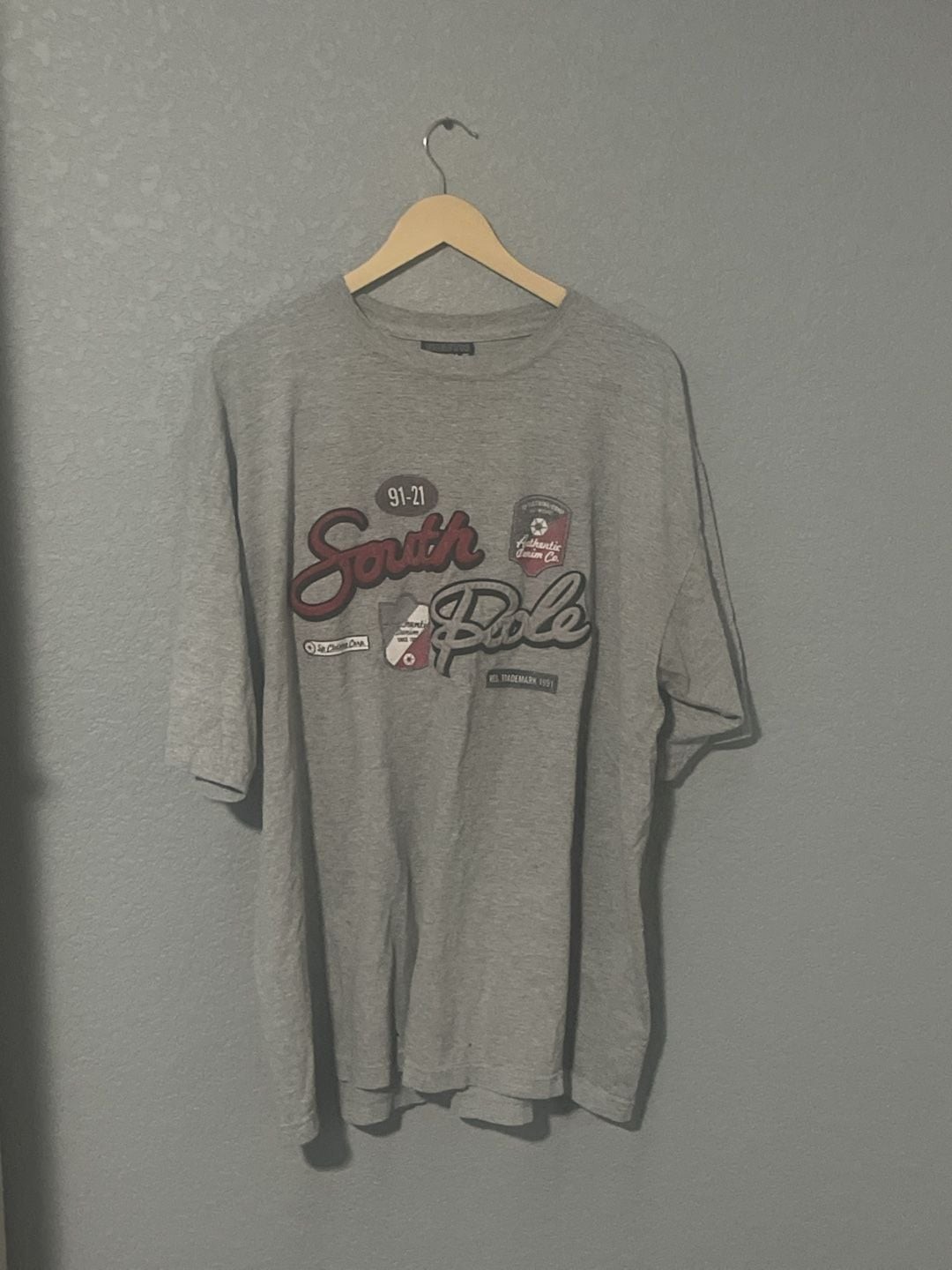 Vintage Southpole Authentic Collection Gray Graphic T-Shirt XL gallery