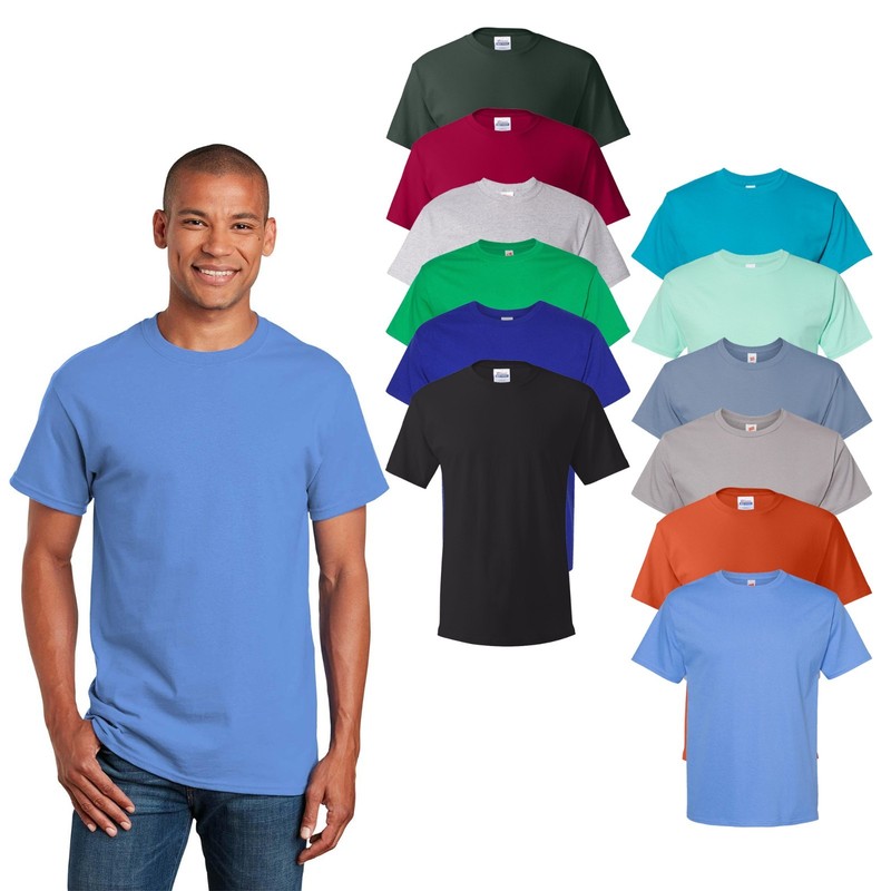 Hanes Men’s Essential-T T-Shirt, Mix Color Pre-Shrunk Cotton, S-5XL, Classic Fit