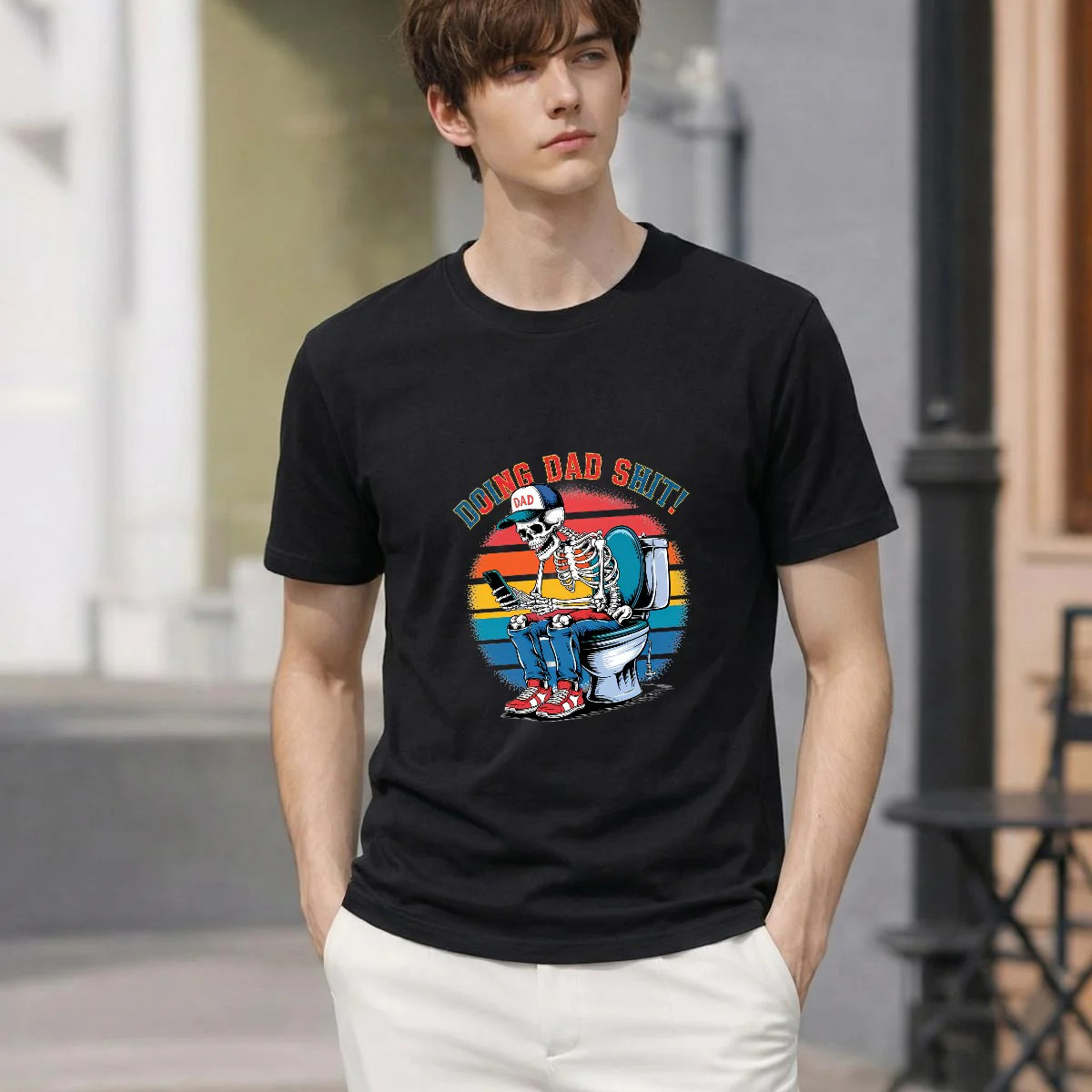 Father’s Day Printed Men’s T-Shirt | Premium USA Printed Cotton Graphic Tee gallery
