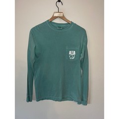 Alpha Xi Delta Shirt Long Sleeve Elephant College Green Y2K Comfort Colors Small