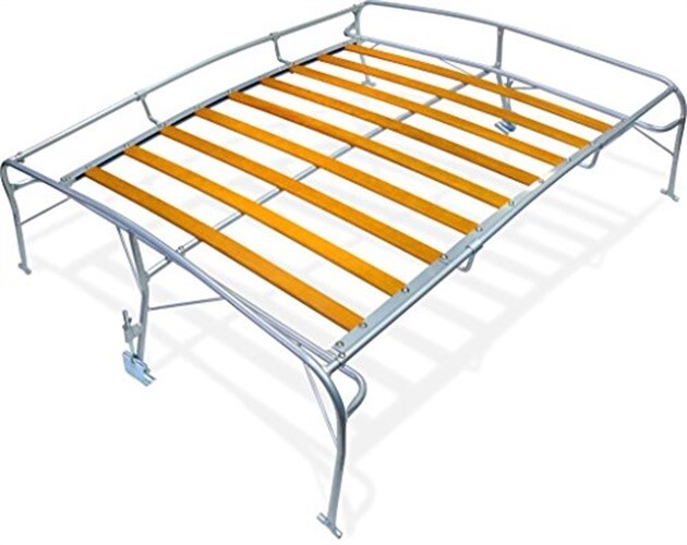 Roof Rack Silver with Wood Slats for 49-79 Beetle 15-2012-0 031T1R1