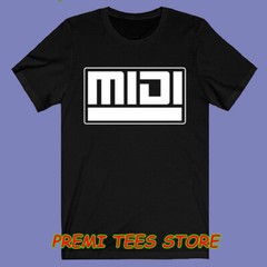 MIDI Musical Instrument Digital Interface Men’s Black T-shirt Size S-3XL