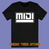MIDI Musical Instrument Digital Interface Men’s Black T-shirt Size S-3XL