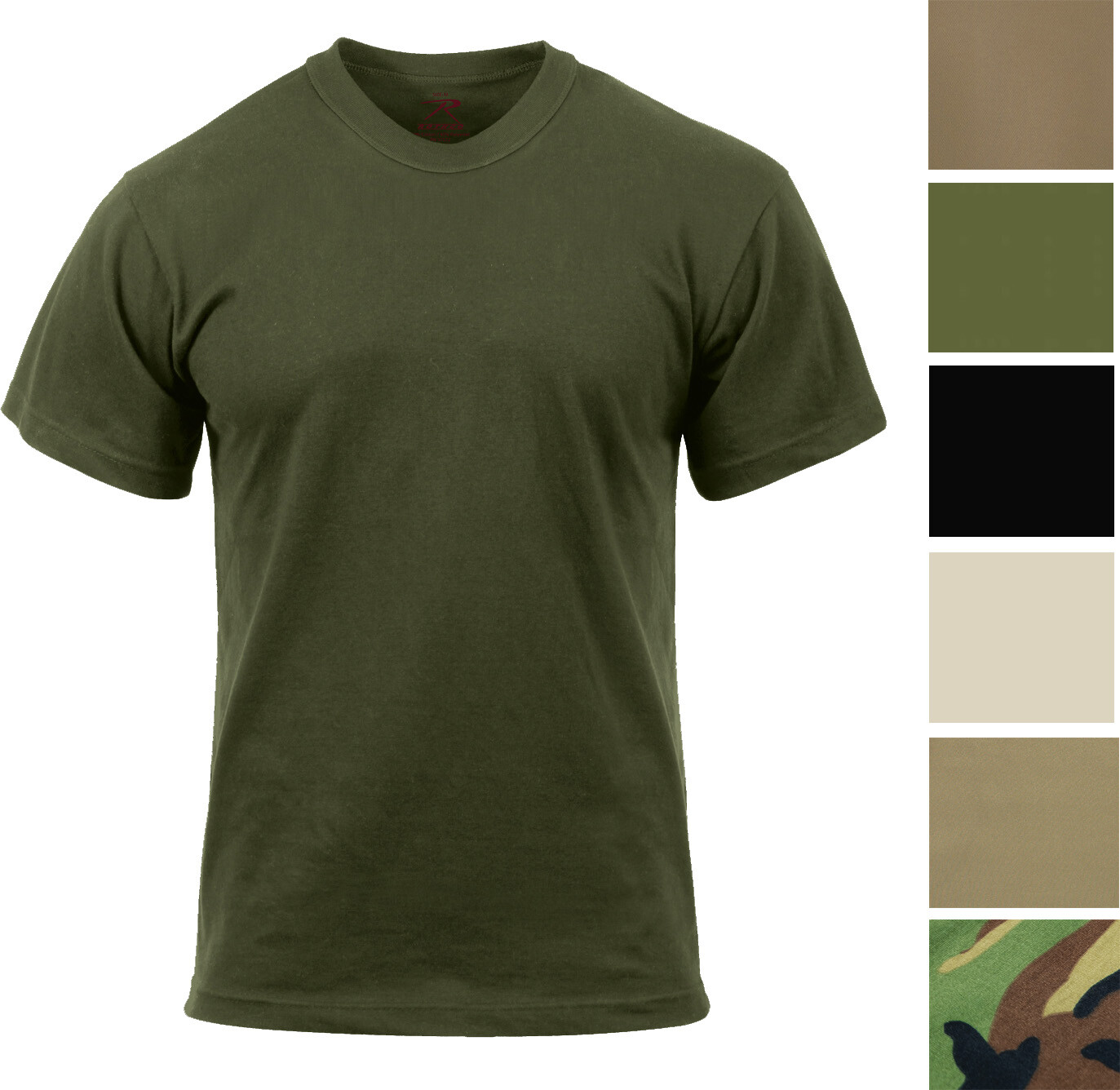 Moisture Wicking T-Shirt Solid Tactical Workout Crew Neck Comfy Lightweight Tee gallery