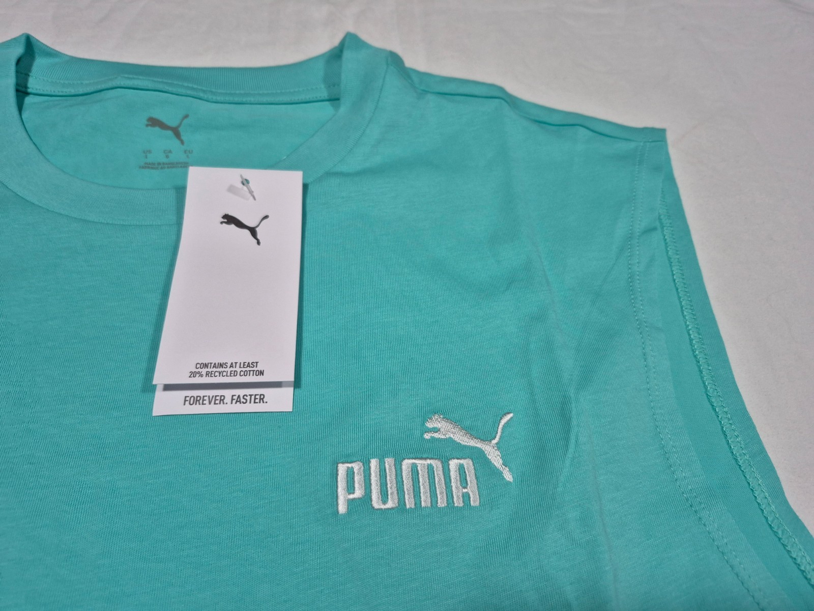 Puma Mens ESS # 1 Training Sports -Faster Tank Training Tank top Aquatic Blue gallery