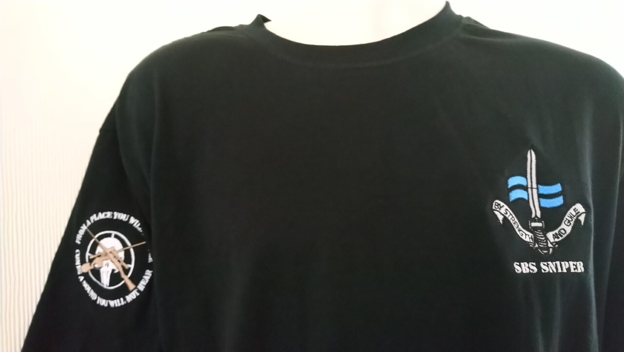 ROYAL NAVY SBS SPECIAL BOAT SERVICE SNIPER T-SHIRT