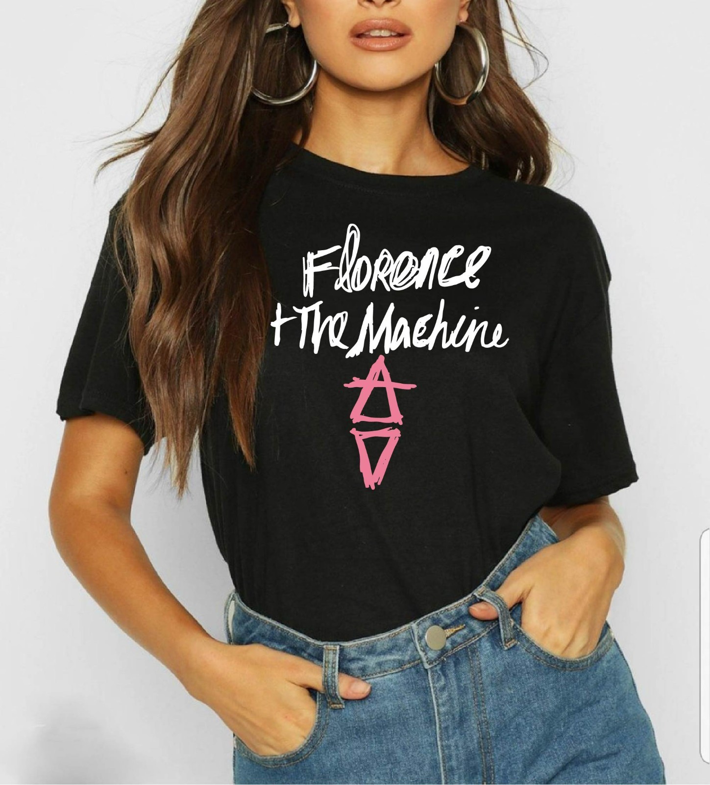 Florence and The Machine Black T-Shirt Alchemy Symbol Music Festival Fan UK Tour gallery
