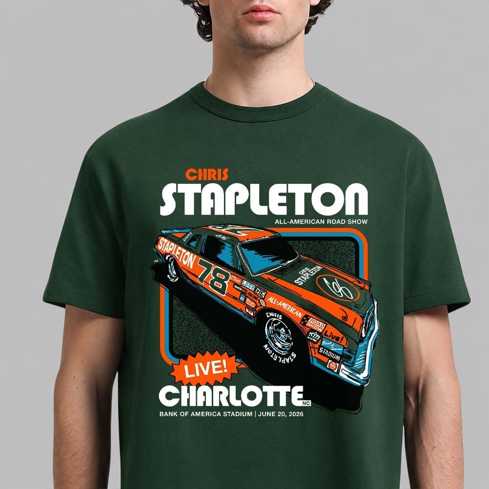 Chris Stapleton Charlotte NC 2026 T-Shirt All American Road Show Stadium Tour Me