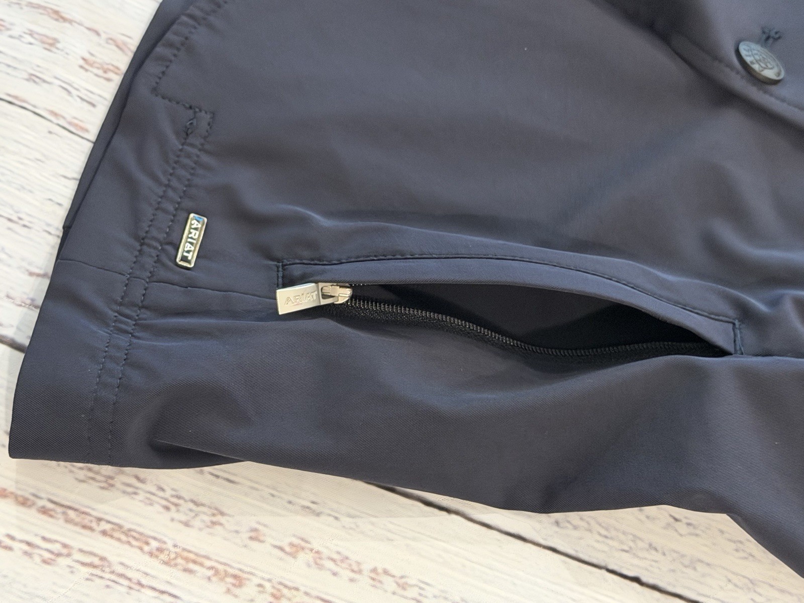 Ariat Pro Series Show Coat Equestrian Jacket Button/Zip Womens Navy Blue 6R
