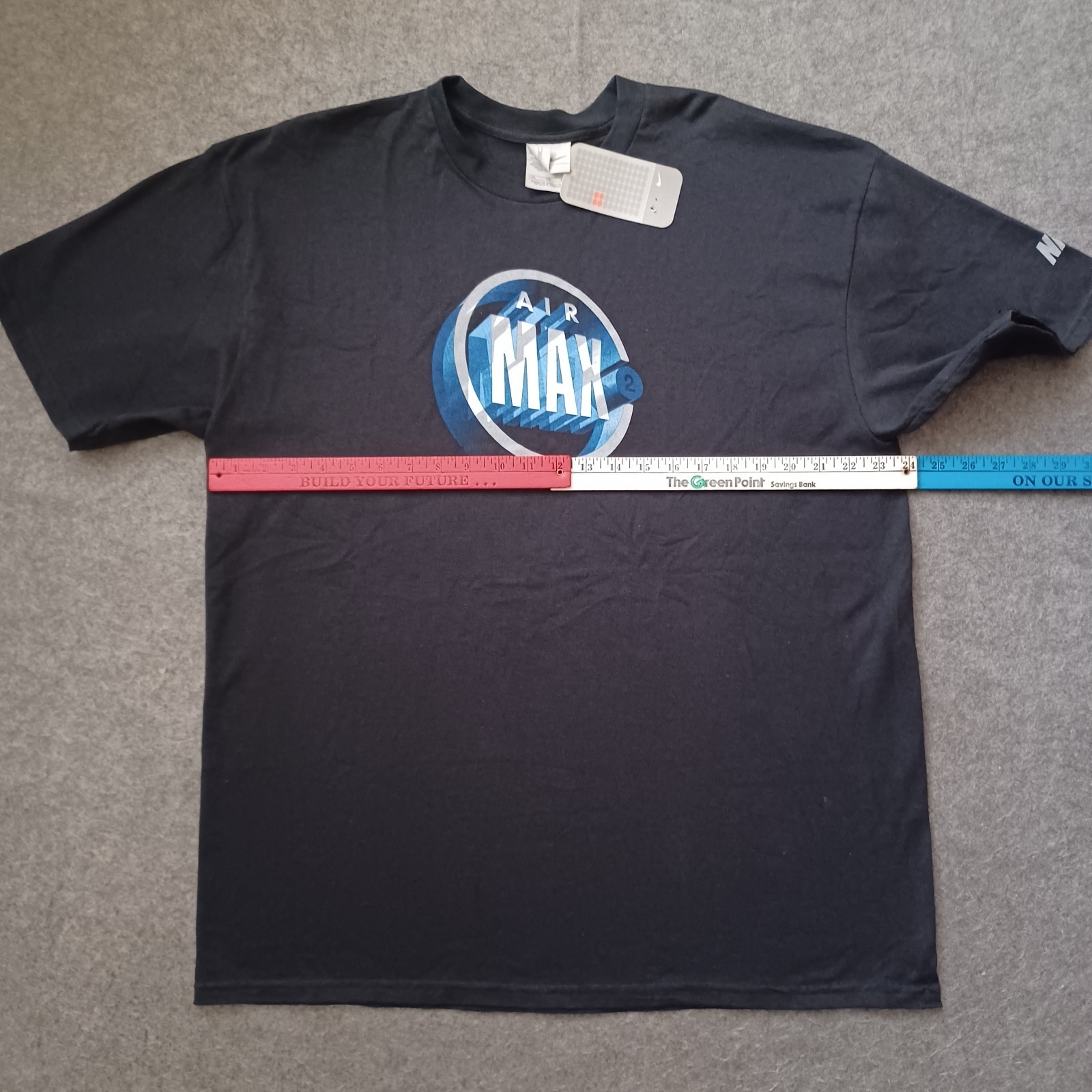 Vintage Nike Air Max T Shirt Extra Large Black Graphic Logo Short Sleeve NWT gallery
