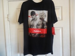 Street Fighter V Ryu Ken Hadoken Capcom Pop Cult Black T-Shirt Adult Sz XLarge