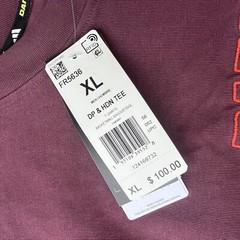NWT Daniel Patrick x Adidas James Harden T-Shirt Men’s XL Maroon FR5636