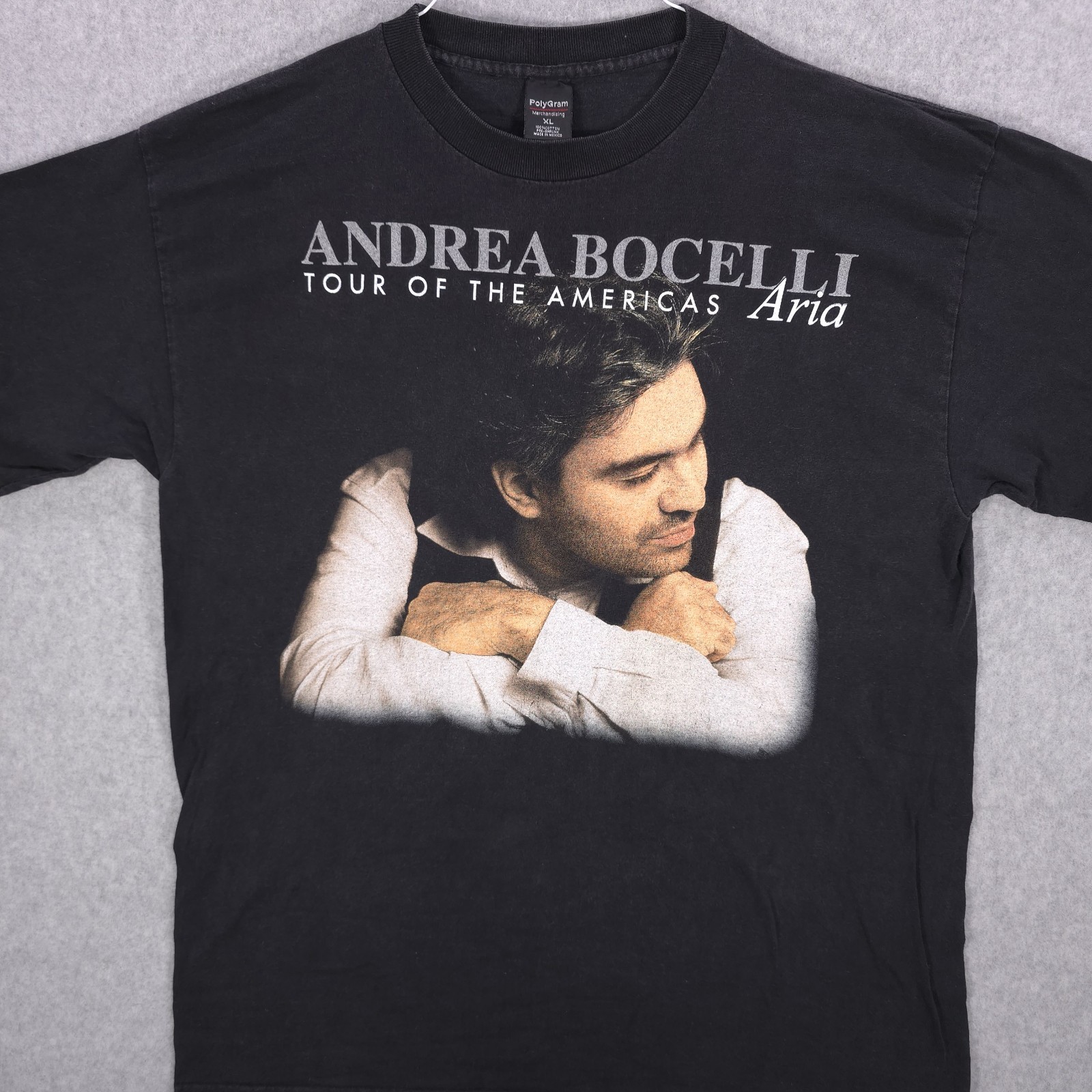 Andrea Bocelli Tour of the Americas Aria Tenor Opera Music Promo Shirt Mens XL gallery