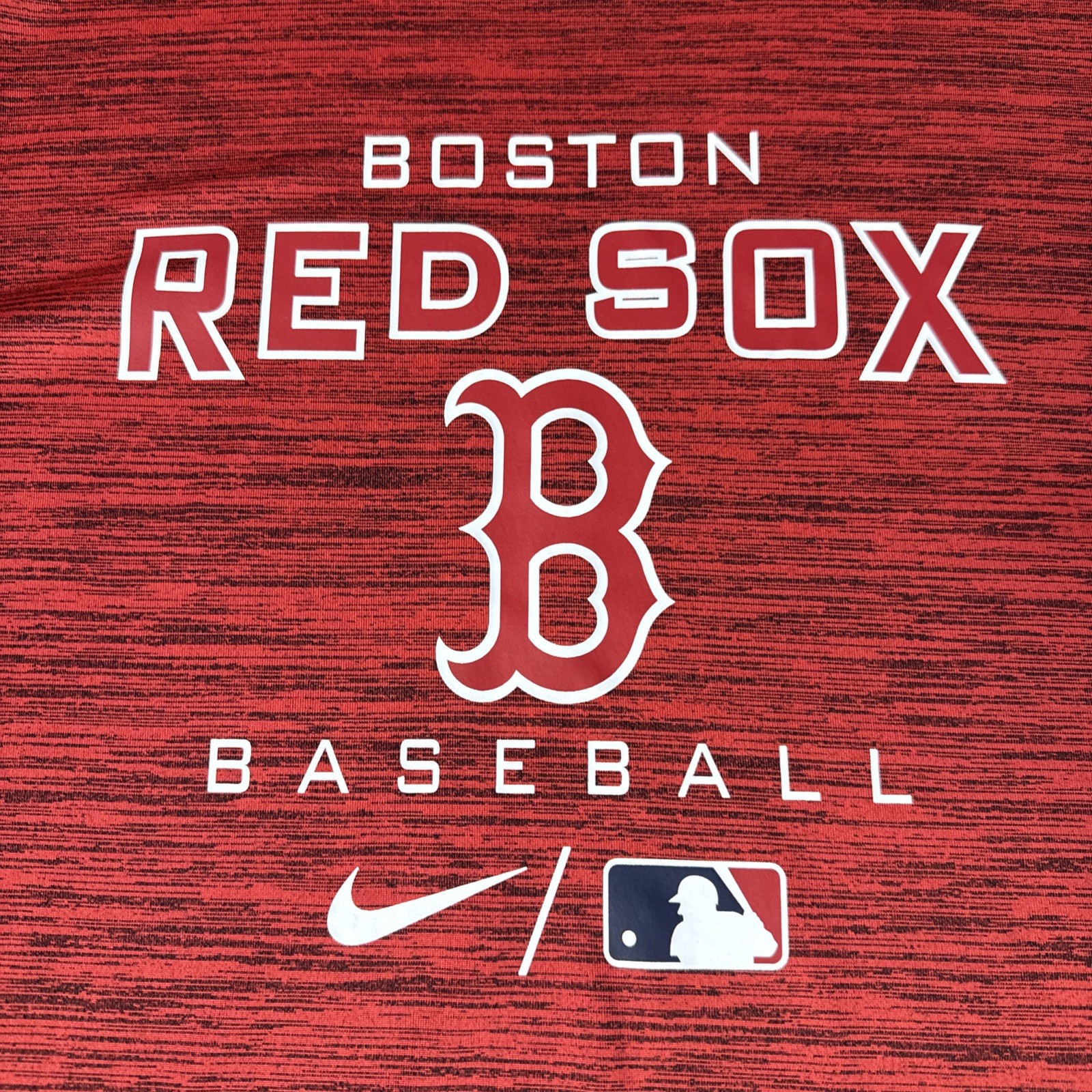 Nike Boston Red Sox Baseball Dri-FIT T-Shirt Mens XL Red Space Dye MLB Athletic gallery