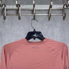 AFTCO Shirt Men L Salmon Aftech Performance Fishing Outdoor Hiking Camping Tee