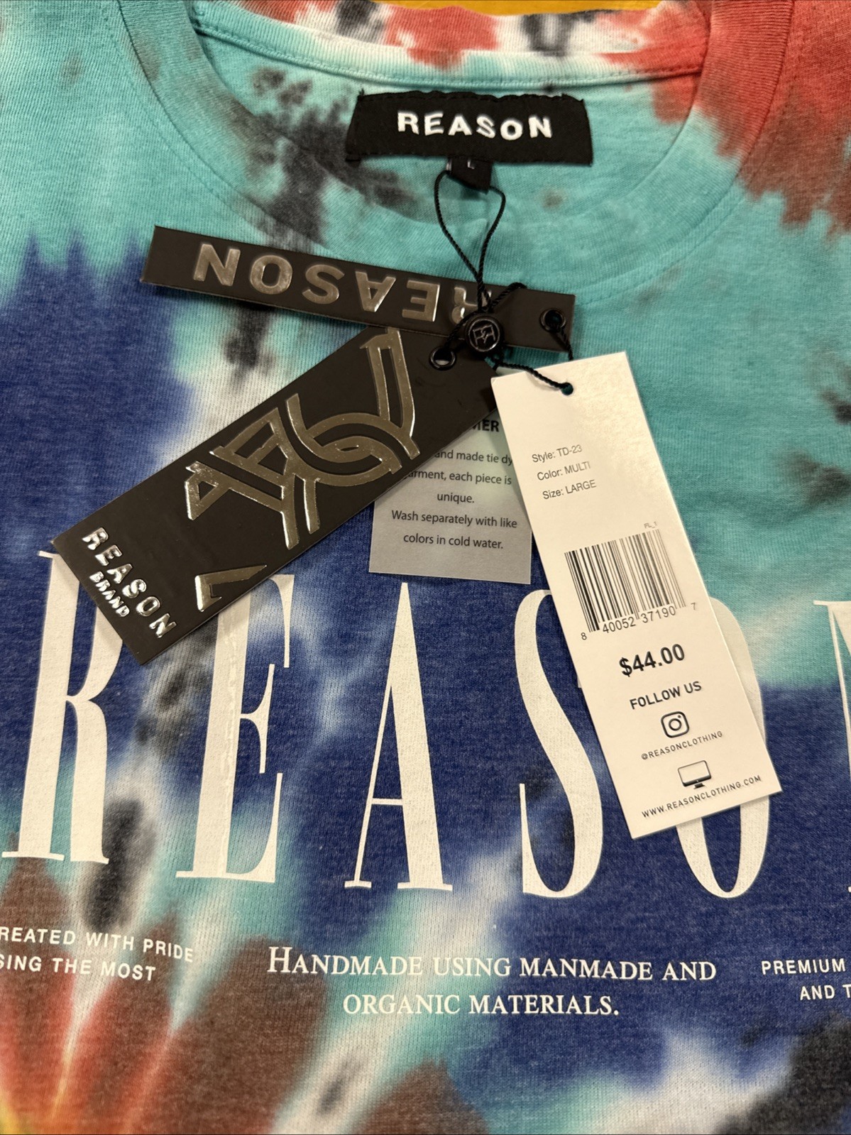 Reason Brand Men's L Long Sleeve T-Shirt Multicolor Cotton/Poly Blend NWT gallery