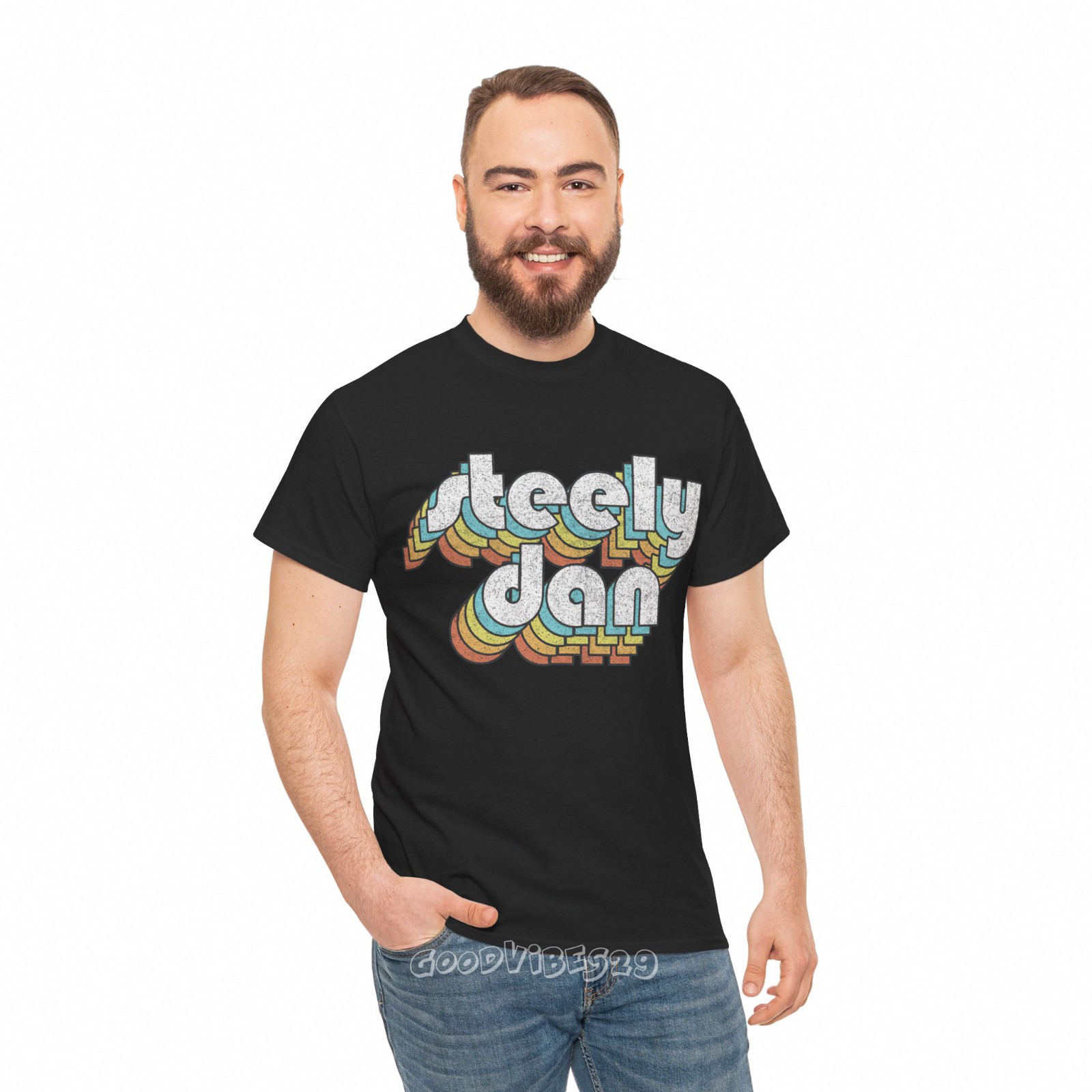 Steely Dan 80s Retro Typography Vintage Music Fan S-5XL Tee Men Women Unisex gallery