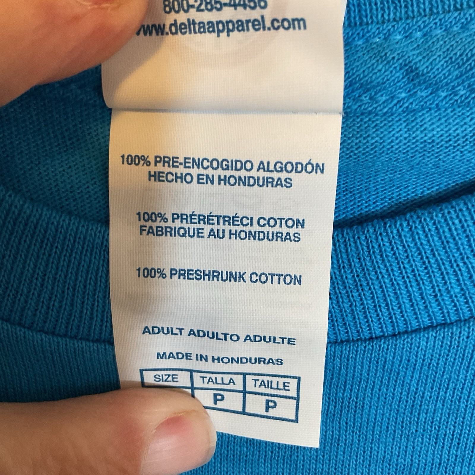 Delta Pro Weight Funny Graphic T-Shirt Adult Small Blue “Kind of Give a Damn” gallery