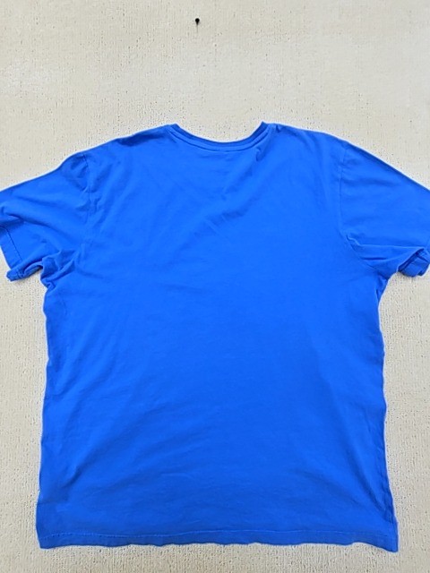 Adidas Mens T Shirt Blue Striped Three Stripe XL Cotton Crew Neck gallery