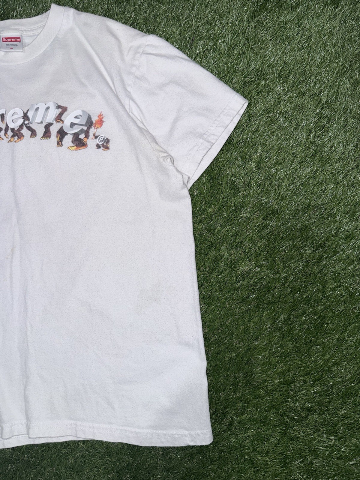 Supreme Apes Tee SS21. Mens Size M White 100% Cotton gallery