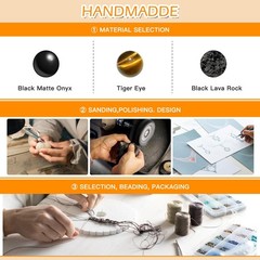 Triple Protection Bracelet – for Protect & Balance – Energy Crystal Handmade …