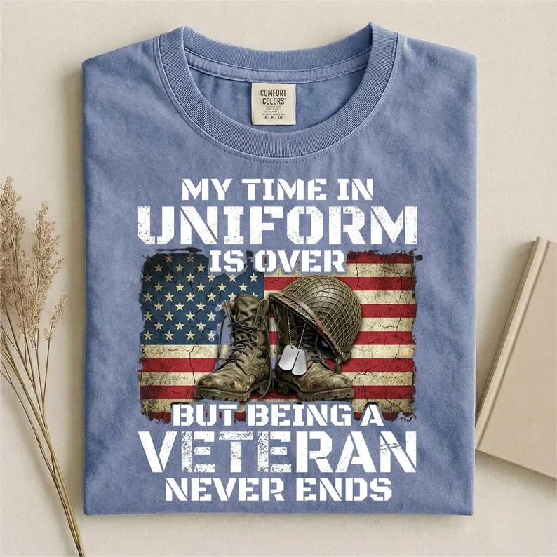 My Time In Uniform Veteran Comfort Tee gallery