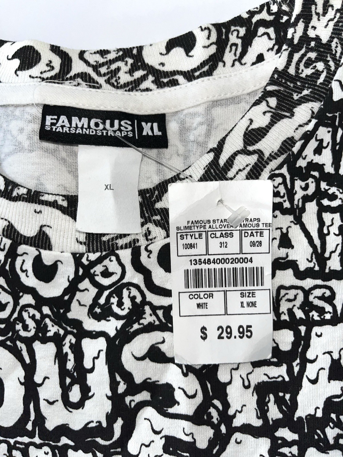 Famous Stars And Straps Vintage Slime Shirt NWT XL Travis Barker Blink 182 Y2K gallery
