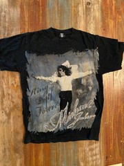 MICHAEL JACKSON rare sequin jeweled bling t-shirt Adult Medium King Of Pop